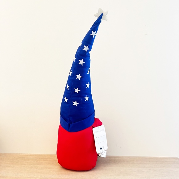 Rae Dunn 20" Weighted Gnome 4th of July USA Flag Heart Plush Star America Decor - Picture 5 of 6